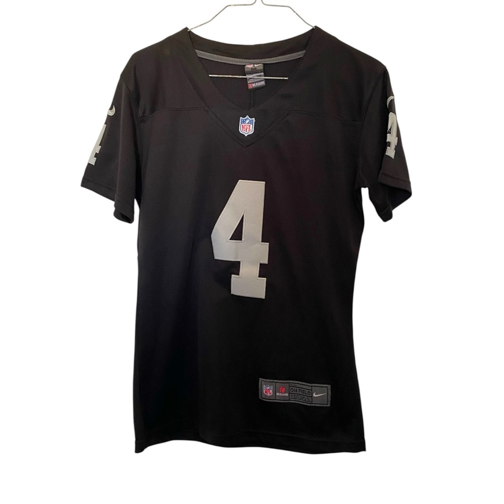 Nike Black NFL Jersey #4 with Silver Accents
